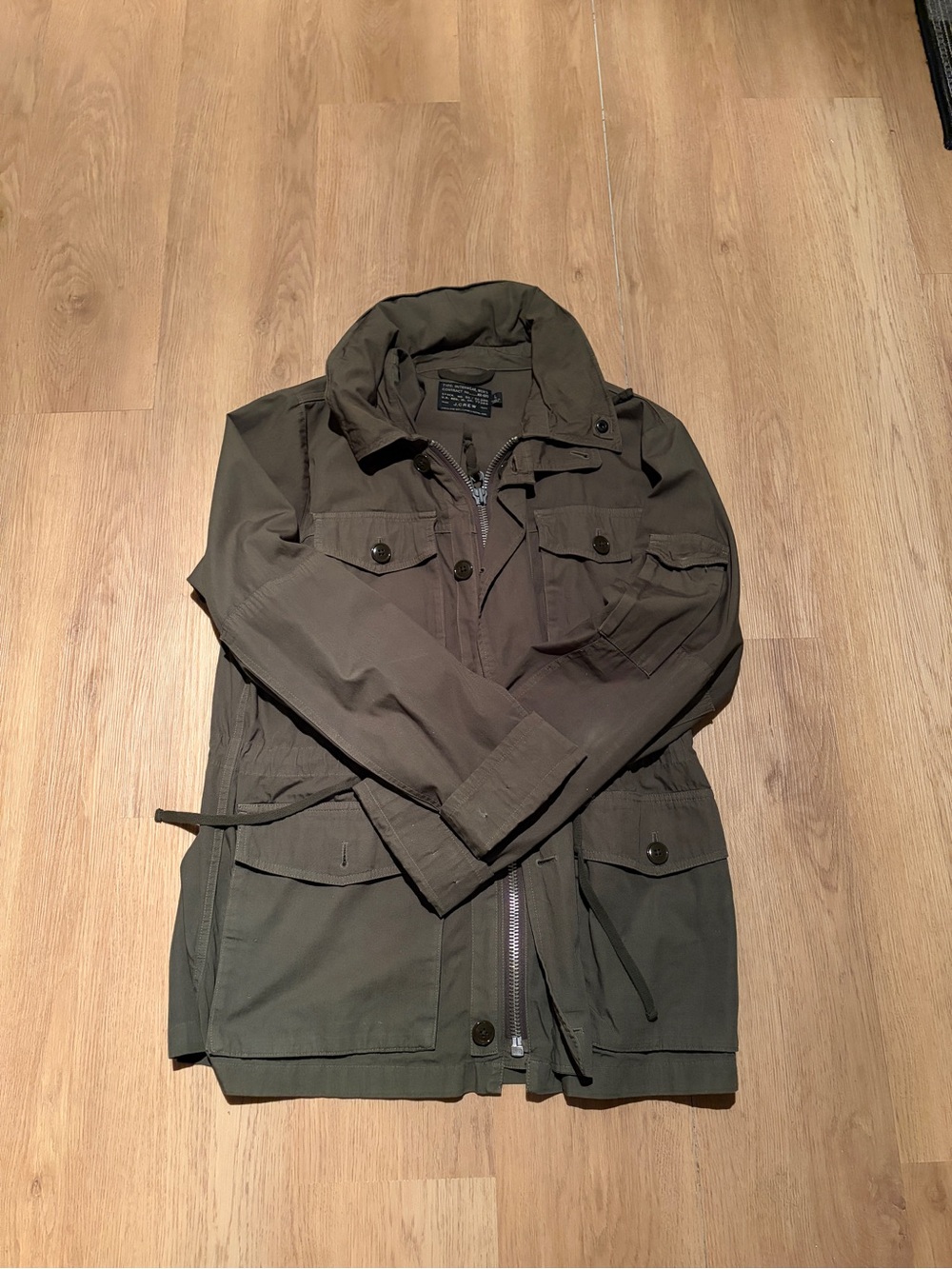 Green khaki army uniform inspired j.crew jacket